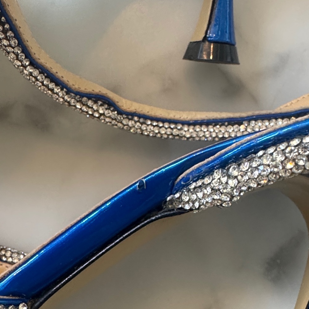 Mach & Mach Blue Double Bow Heels - Picture 6 of 6